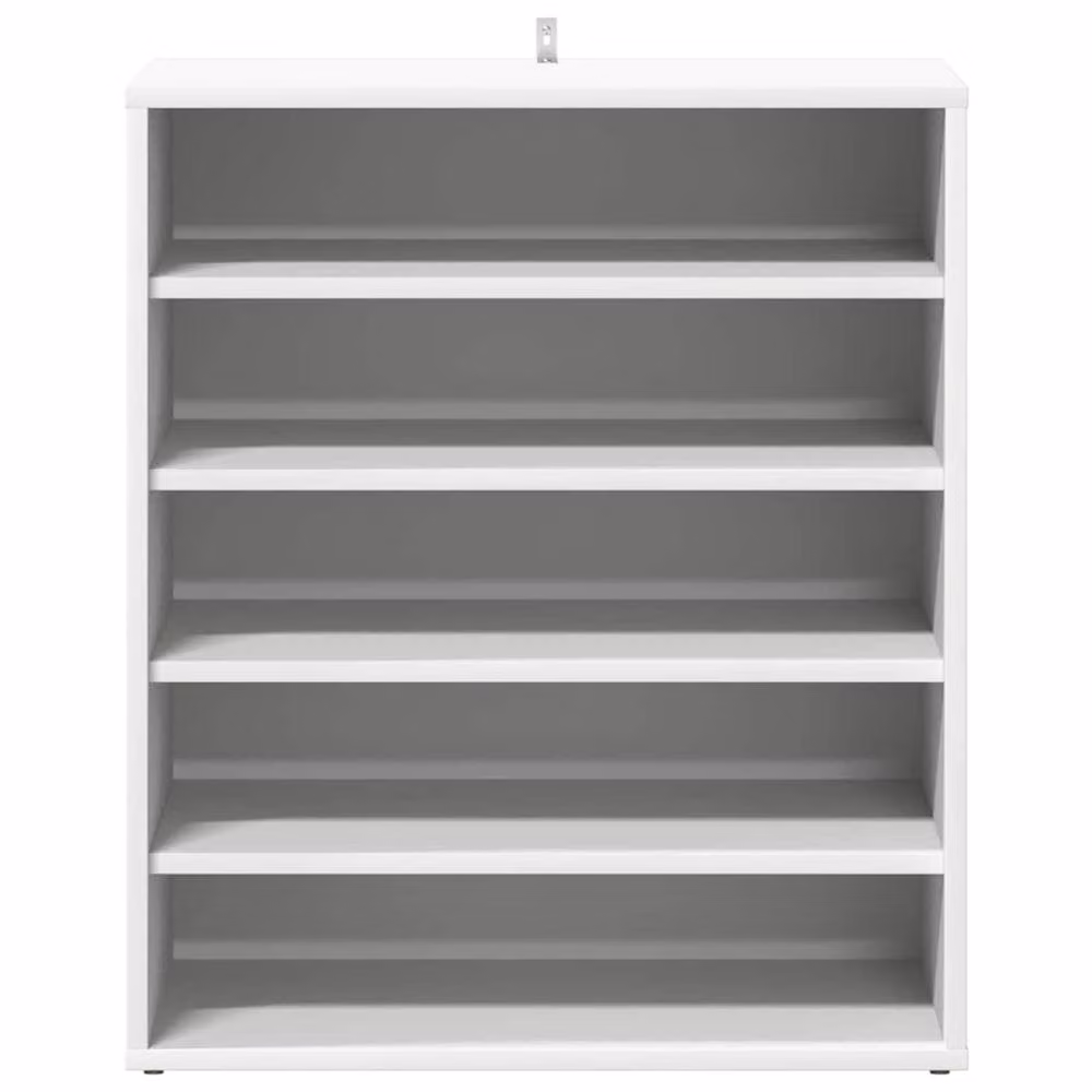 Berkfield Home White Wall Mounted Shoe Cabinet with Internal Shelves, W: 60 cm, D: 35 cm, H: 70 cm – 2