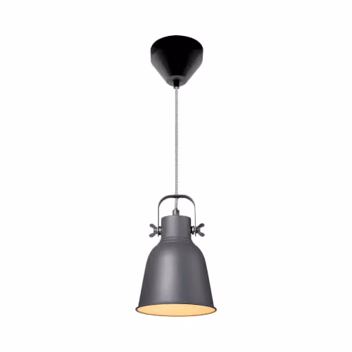 Nordlux Adrian Black Metal Industrial Dome Pendant Light for Dining Rooms, E27, Diameter: 16 cm