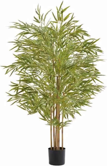 tectake Artificial Bamboo Grass Plant in Green, Height: 180 cm
