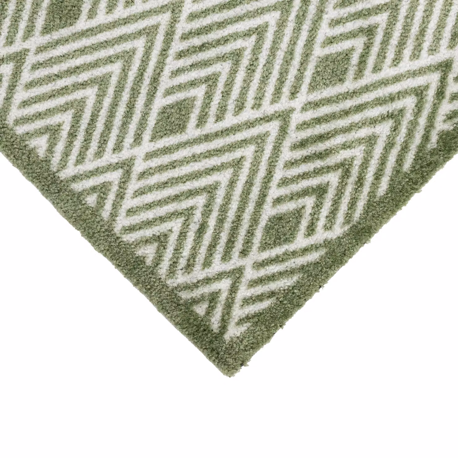 JVL Mega Doormat and Runner Set, Green Geo, W/D: 150 x 100 cm – 2