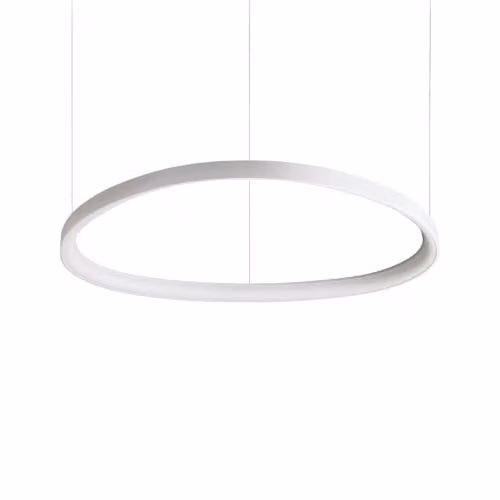 Ideal Lux Gemini LED Integrated Ring Pendant Ceiling Light, White, 2700K, Width: 81 cm