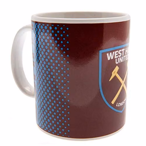 West Ham United FC Fade Ceramic Mug in Red