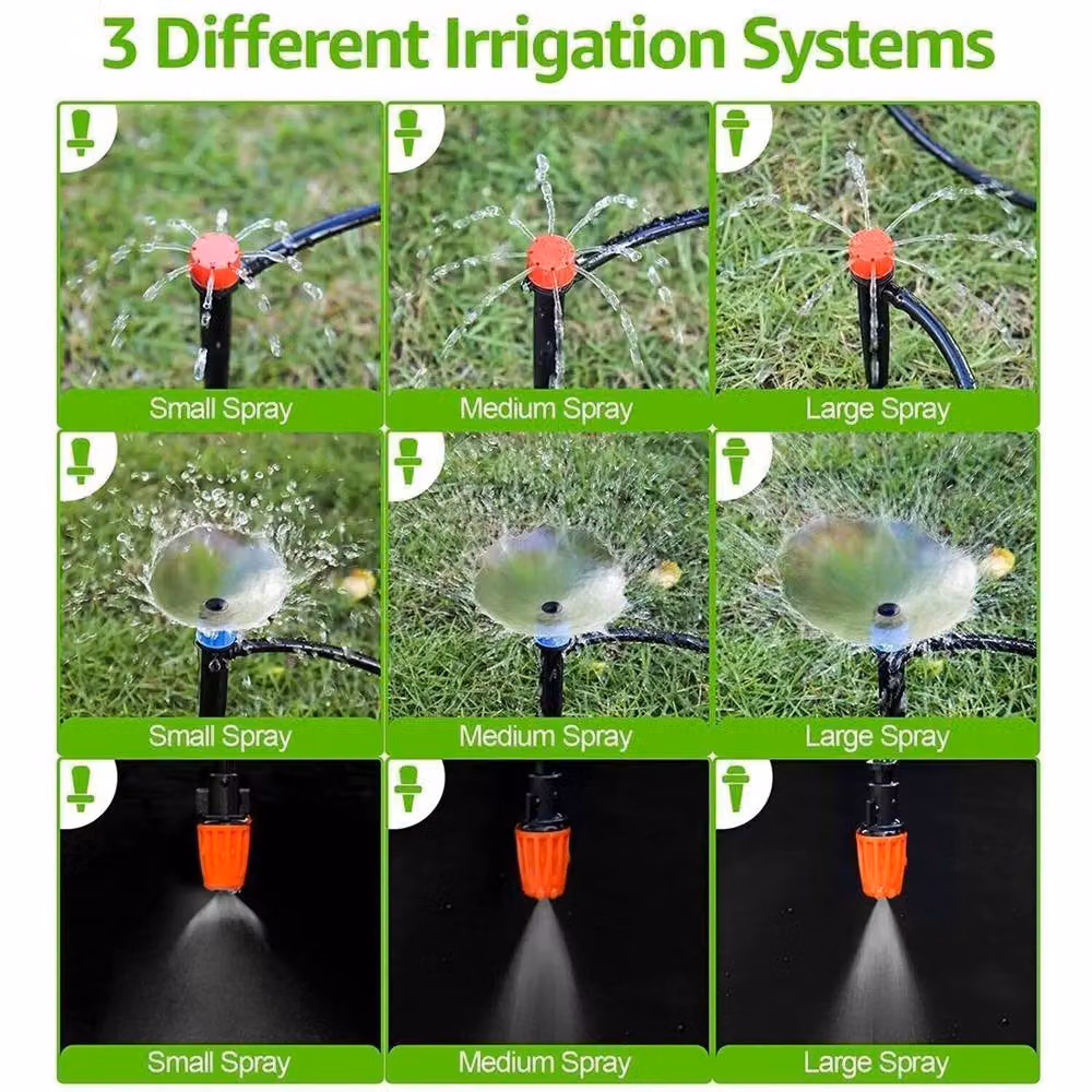 NESTLUNE 30m Automatic Drip Irrigation Self Watering Hose Kit with Timer, Black – 4