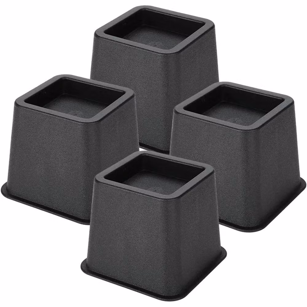 SPETLEK Bed Chair Leg Risers, 4 Pieces, Black – 3