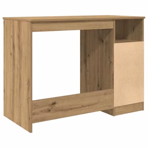 vidaXL Artisan Writing Desk in Oak Brown, W/D/H: 102 x 50 x 76 cm – 4