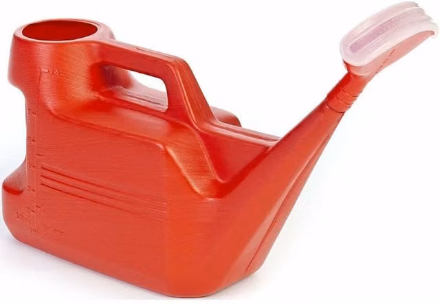 Ward Red Plastic Weed Control Watering Can with Rose