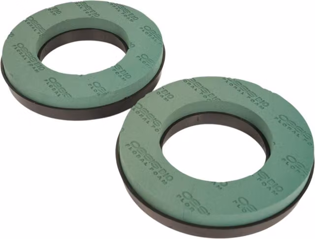Oasis Bio Floral Foam Rings, Green, Pack of 2