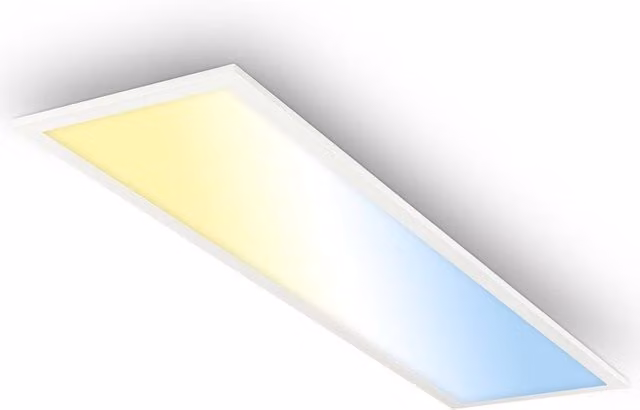 Briloner White LED Panel Bathroom Ceiling Light with Remote Control, Dimmable CCT, IP44