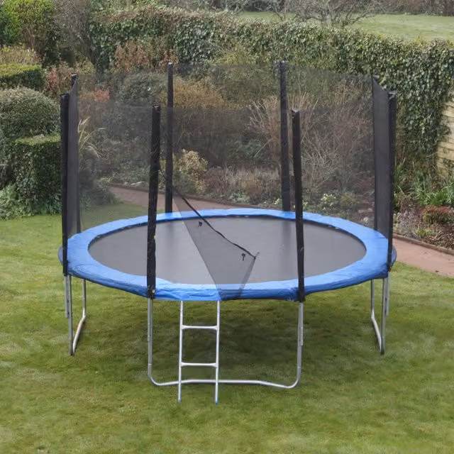 Kanga Hi-Power 12ft Trampoline Package in Blue