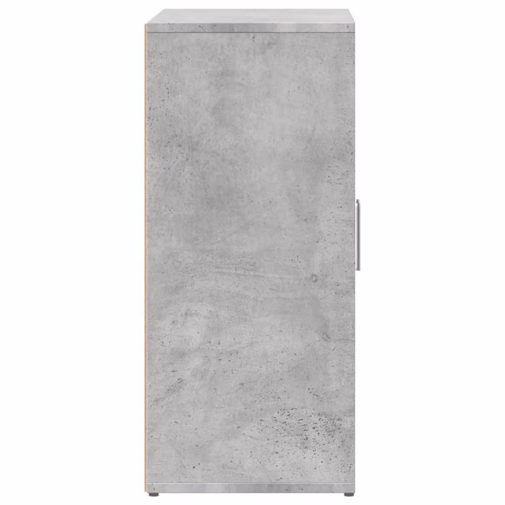 Berkfield Home Concrete Grey Abstract Sideboard in Engineered Wood, W/D/H: 60 x 31 x 70 cm – 2