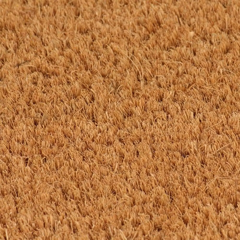 Berkfield Home Durable Rectangular Coir and PVC Door Mat, Brown, W: 80 cm, D: 50 cm – 2