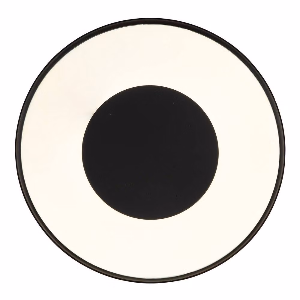 Netlighting Jolliana Semi Flush Ceiling Light in Matt Black with Dimmable RGBW LED and Remote Control, Diameter: 40 cm – 3