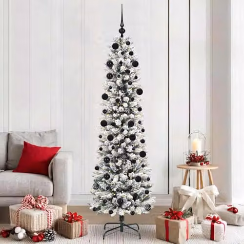 vidaXL Artificial White Christmas Tree, Height: 210 cm – 2
