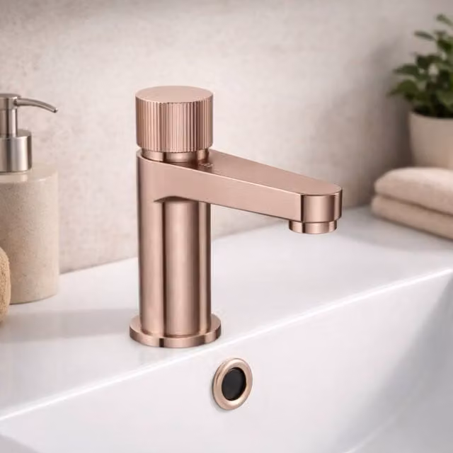 Bathroom Kingdom Koko Mini Basin Mixer Tap in Brushed Bronze