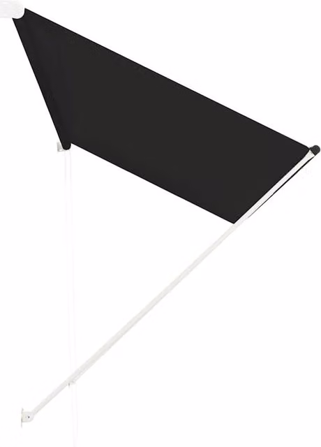 Berkfield Home Retractable Manual Awning in Anthracite Black, W: 300 cm, D: 150 cm