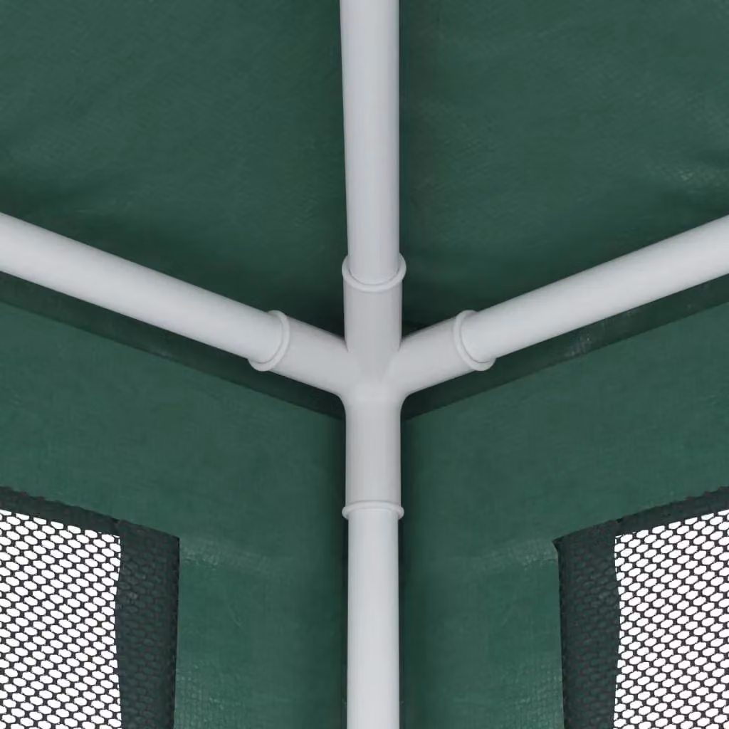 Berkfield Home Party Tent with 4 Mesh Sidewalls, Green, W/D/H: 2.5 x 2.5 x 2.5 m – 4