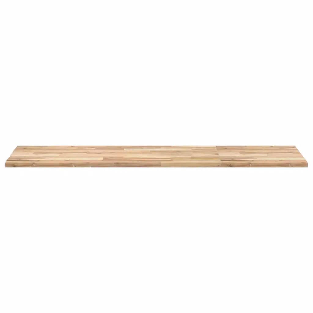 Berkfield Home Untreated Solid Wood Acacia Bathroom Vanity Top in Brown, W/D/H: 160 x 50 x 2 cm – 2