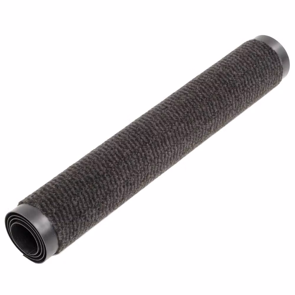 Berkfield Home Non-Slip Rectangular Tufted Dust Control Mats, 2 Pack, Black, W: 60 cm x D: 90 cm – 2