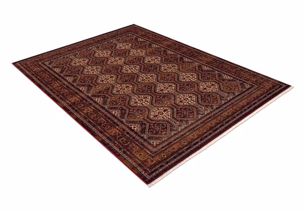 RugsX Red Wool Keshan Oriental Rectangular Rug, W: 80 cm, L: 145 cm – 2