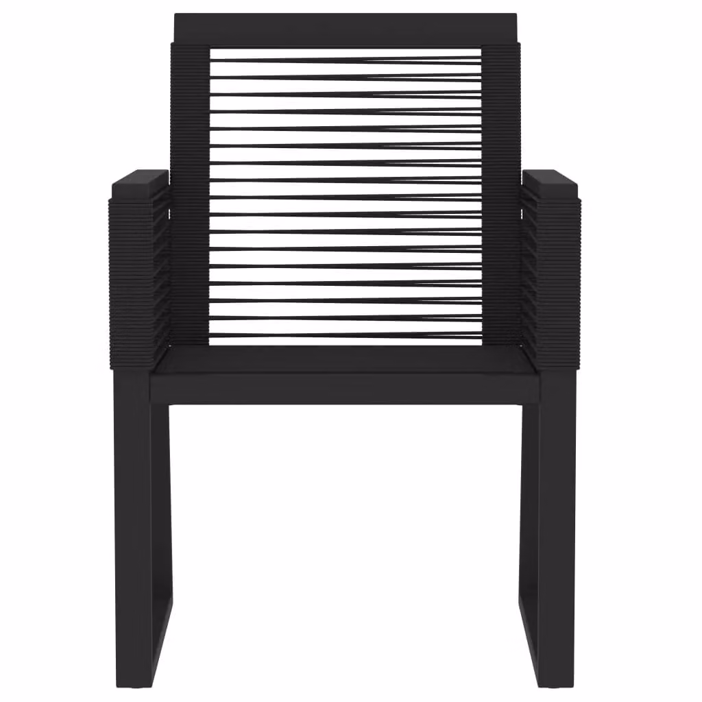 Berkfield Home 3 Piece Modern Garden Dining Set in Black – 4