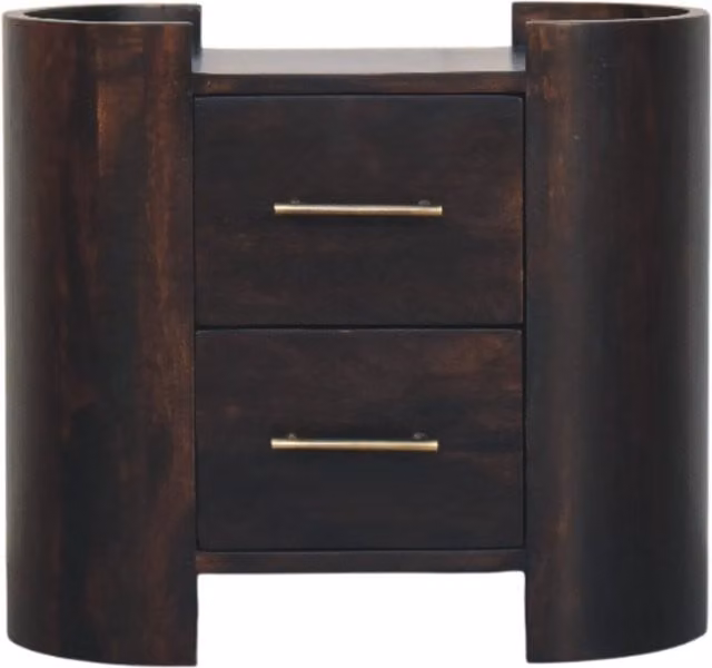 Artisan Furniture Mango Wood Valencia Bedside Table in Brown