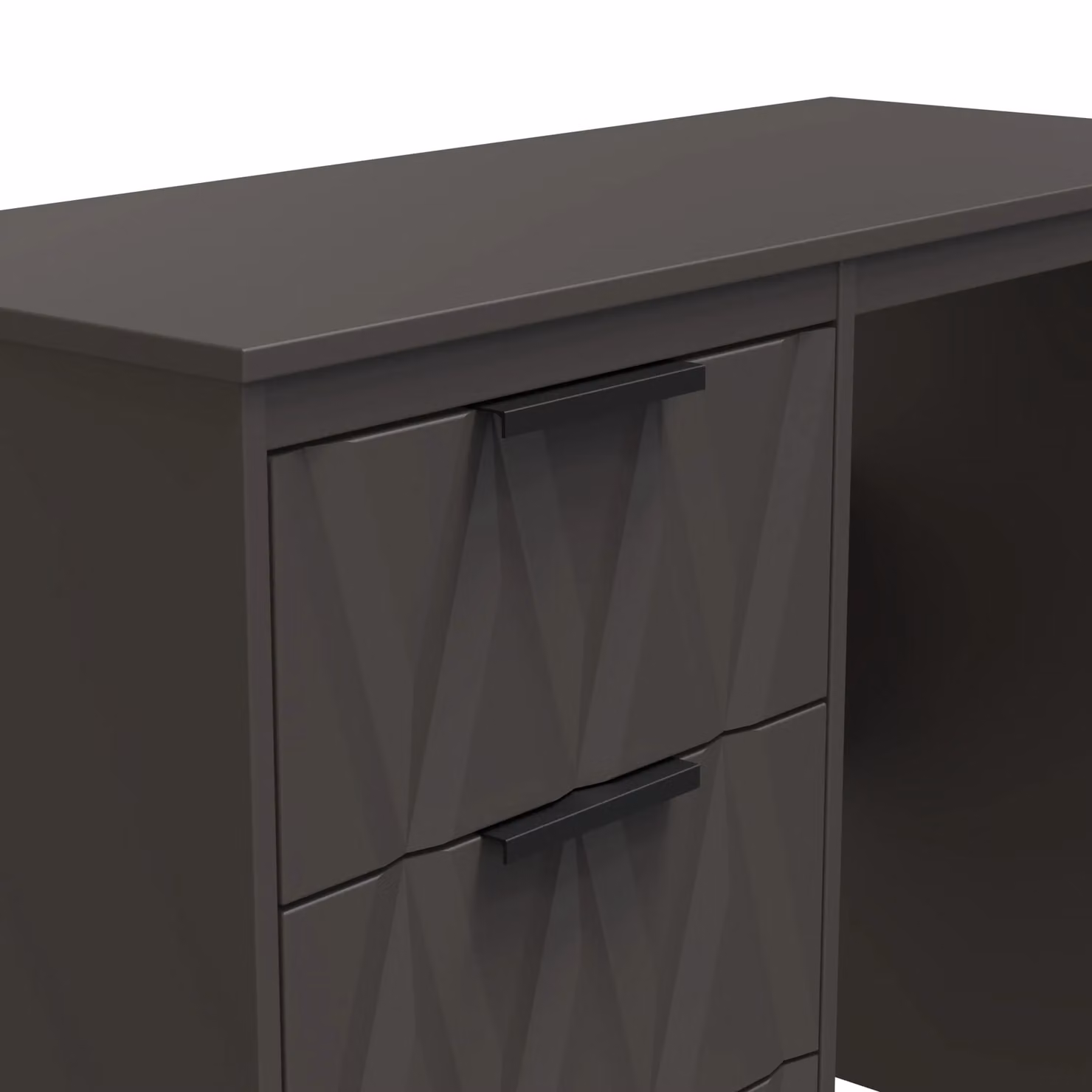 Ready Assembled 2 U Washington 3 Drawer Vanity in Dark Grey – 3