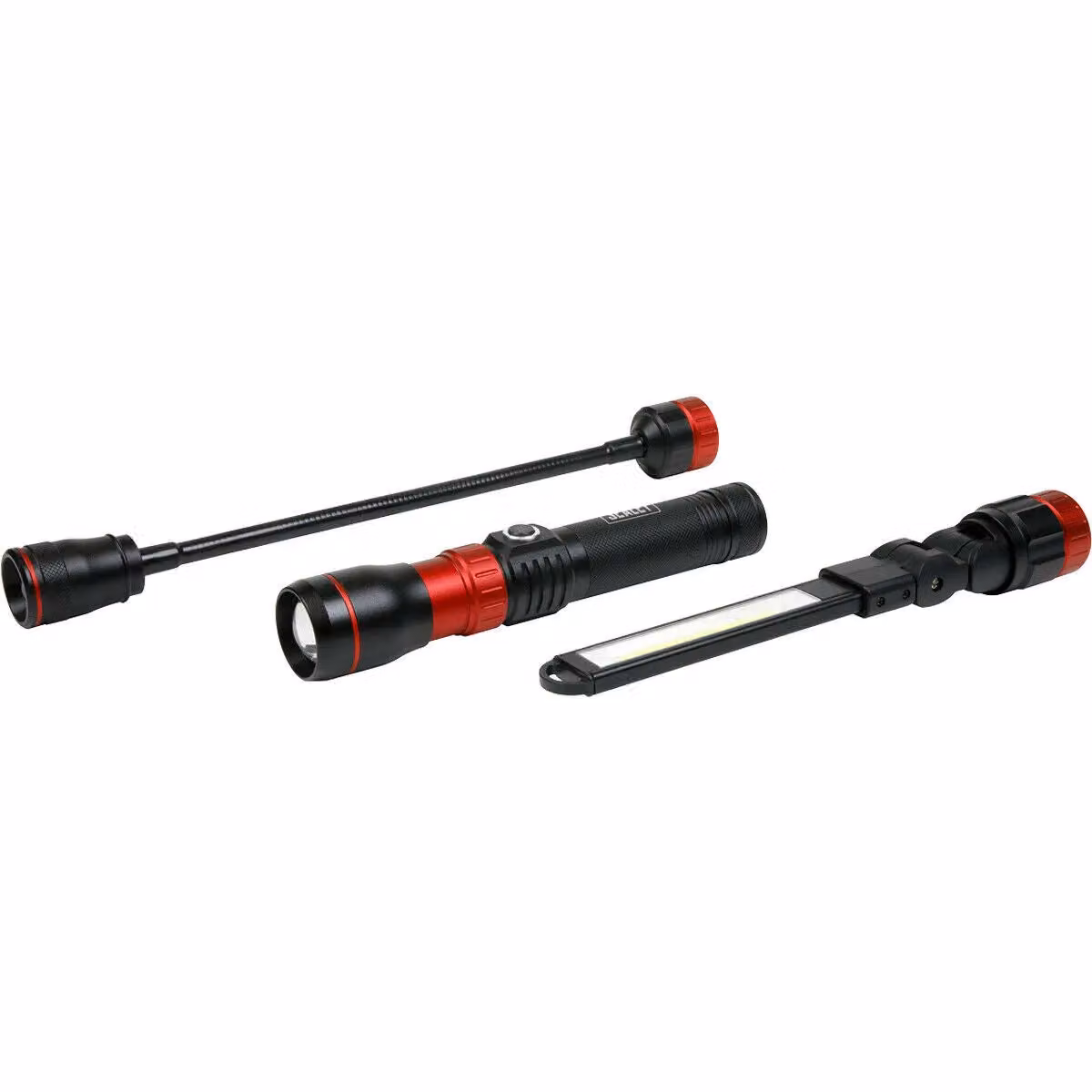 Loops Interchangeable 3-in-1 COB LED Inspection Light - Rechargeable Multicolour and Black Work Light – 3