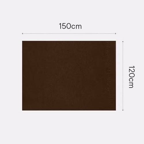 Dreamscene Plain Brown Fleece Throw Blanket, W/D/H: 120 x 150 cm – 3
