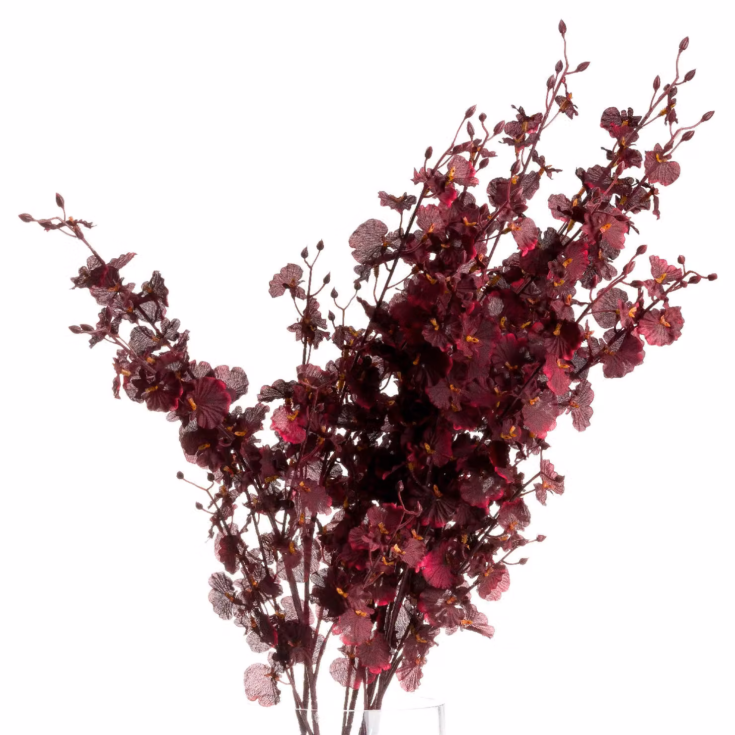 Hill Interiors Orchid Spray Artificial Flower in Red – 2