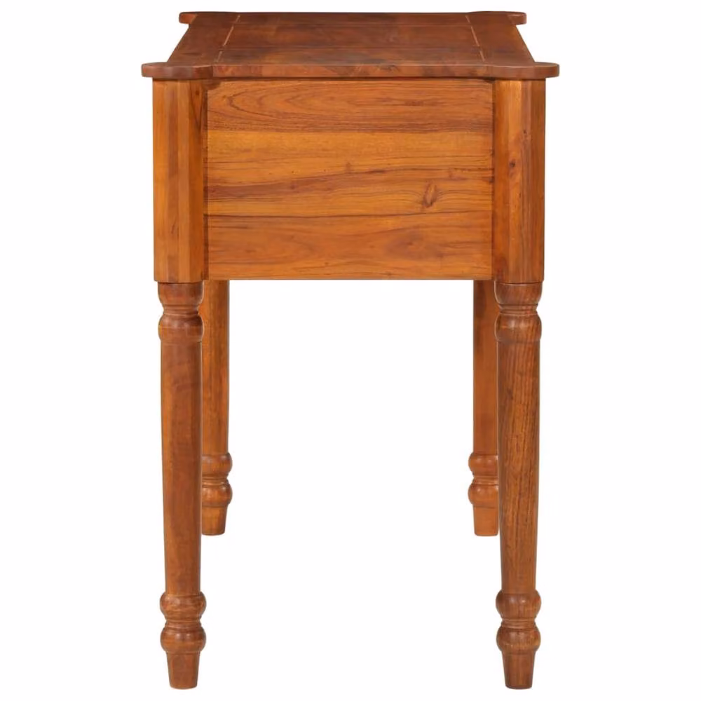 Berkfield Home Acacia Wood Writing Desk in Brown, W/D/H: 110 x 50 x 76 cm – 2