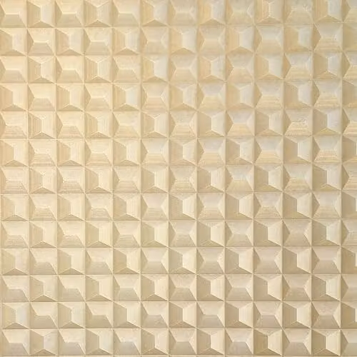 Vymura M95685 Romero 3D Geo Gold Abstract Geometric Heavyweight Vinyl Wallpaper Roll