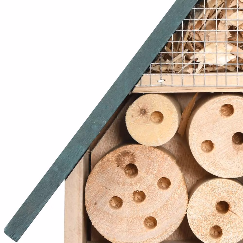 Berkfield Home Insect Hotel in Brown Wood, W/D/H: 31 x 10 x 48 cm – 2