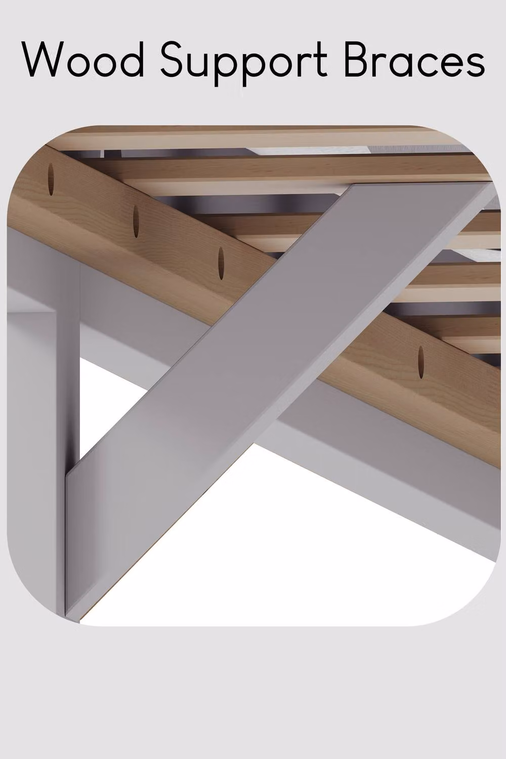 HD Designs Milan Single Solid Pine Wooden Bed Frame in White – 3