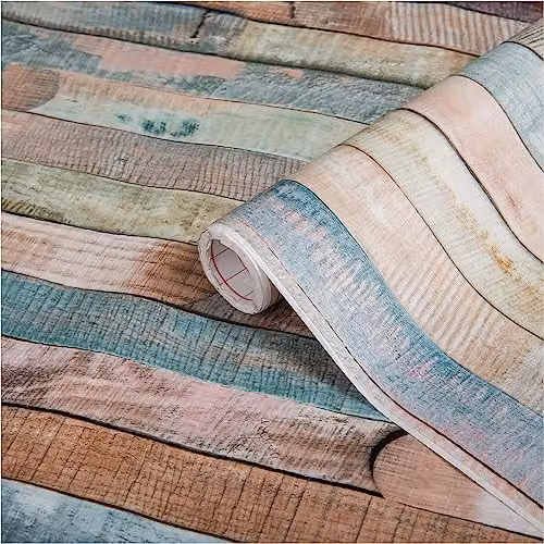 d-c-fix Rio Matt Vinyl Wrap Film, Multicolour White and Brown, W: 67.5 cm, L: 2 m