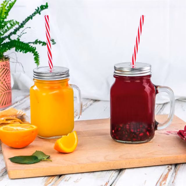 Rink Drink Transparent Glass Tumbler, 450 ml