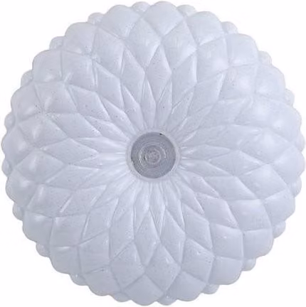 Netlighting Auris Round Outdoor Decorative Flush LED Ceiling Light, White, 4000K Neutral White, Diameter: 27 cm