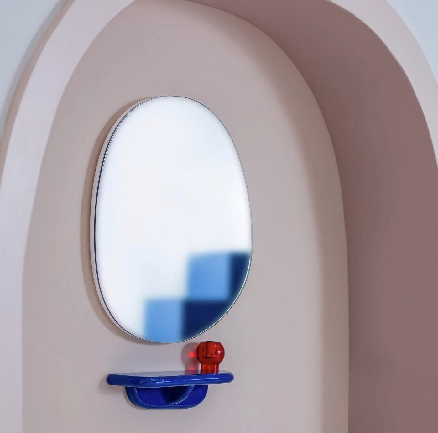 Felix Conran Yumemi Wall Mirror W: 50 cm, H: 45 cm
