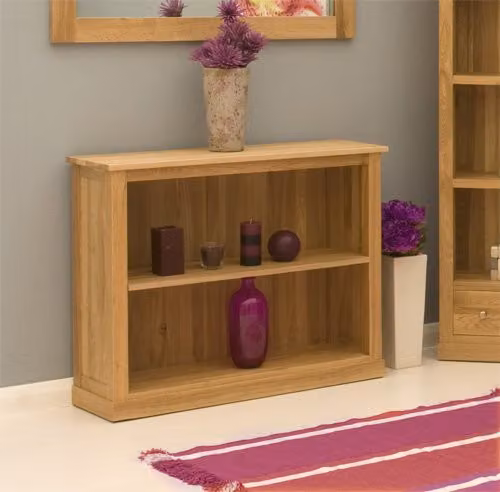 Baumhaus Oak Low Bookcase in Brown – 2