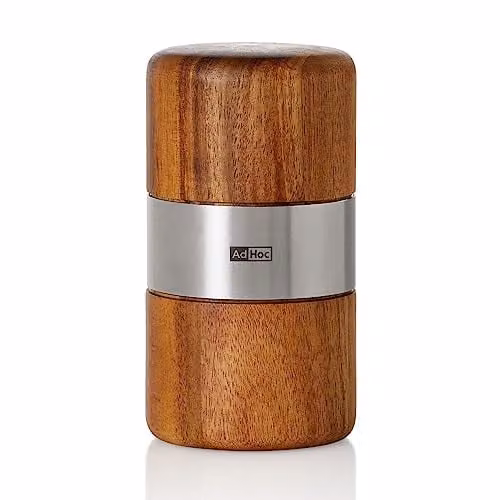 AdHoc Muskato Nutmeg Mill in Brown Acacia Wood with PreciseCutDuo Technology – 1