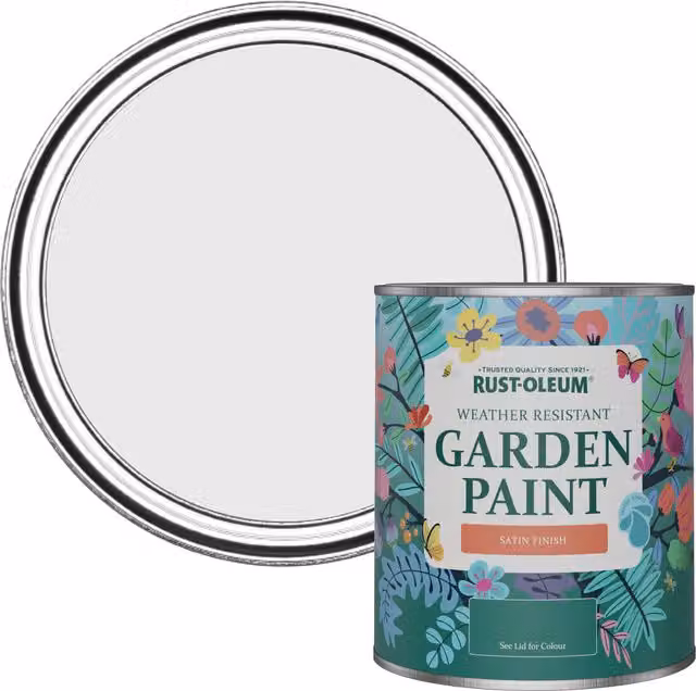 Rust-Oleum Garden Paint in Satin Finish, Monaco Mist Grey, 0.75 l