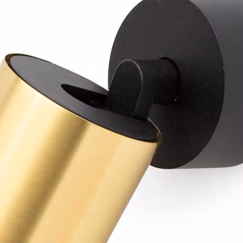 Netlighting Stan Satin Gold Adjustable Projector Single Spotlight – 3