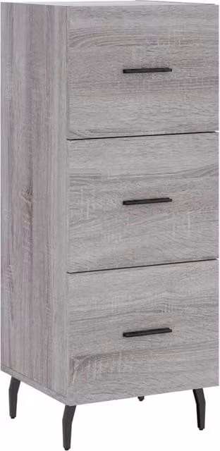 Berkfield Home Grey Sonoma Sideboard in Engineered Wood, W/D/H: 34.5 x 34.0 x 90.0 cm – 1