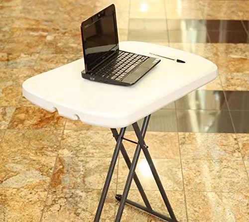 Lifetime 80251 Personal Folding Table, White, W/D/H: 61.0 x 61.0 x 71.0 cm – 4