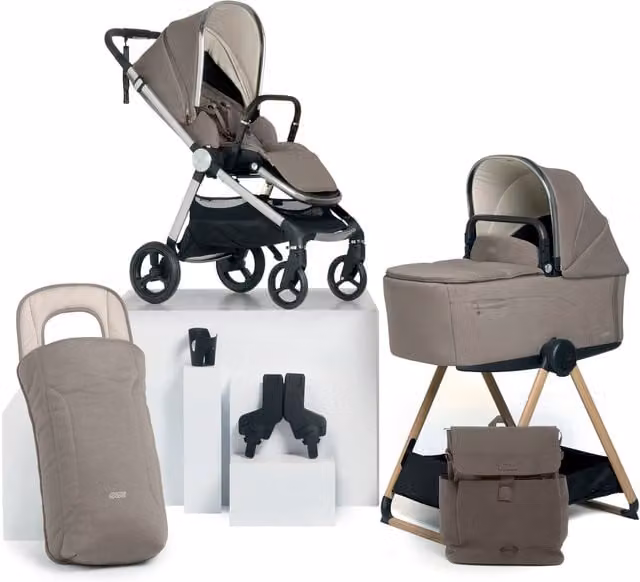 Mamas & Papas Vardo Essential Pushchair Bundle (7 Pieces) in Beige