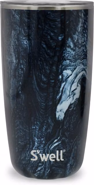 S'well Azurite Marble Tumbler with Lid, Blue and Multicolour, 530ml – 1
