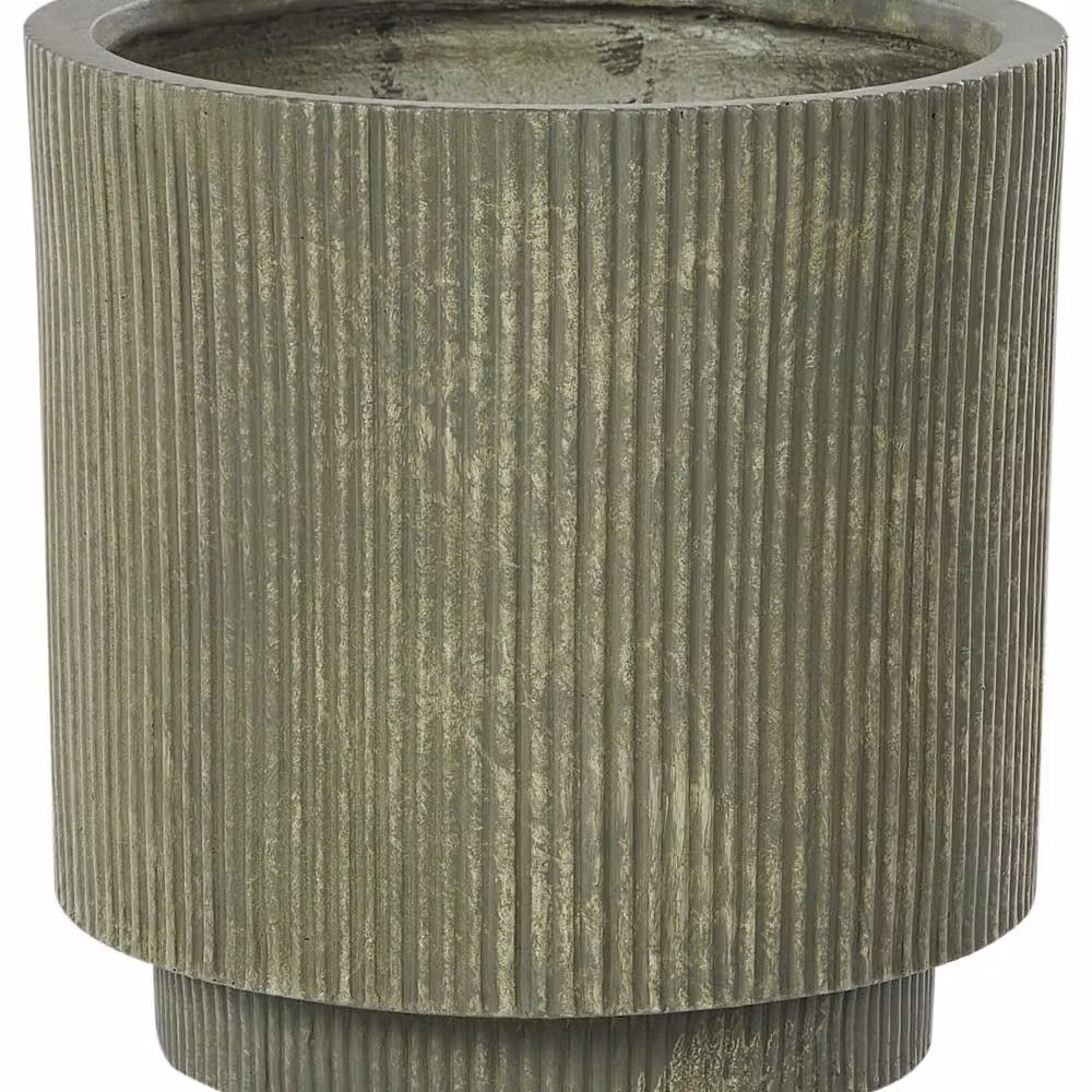 Wyld and Coco Green Fibre Clay Planter Pot, Height: 37 cm – 2