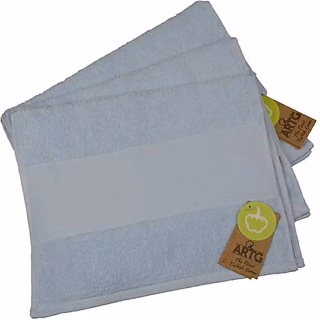ARTG Print-Me Personalised Embroidered Cotton Guest Towel in Blue