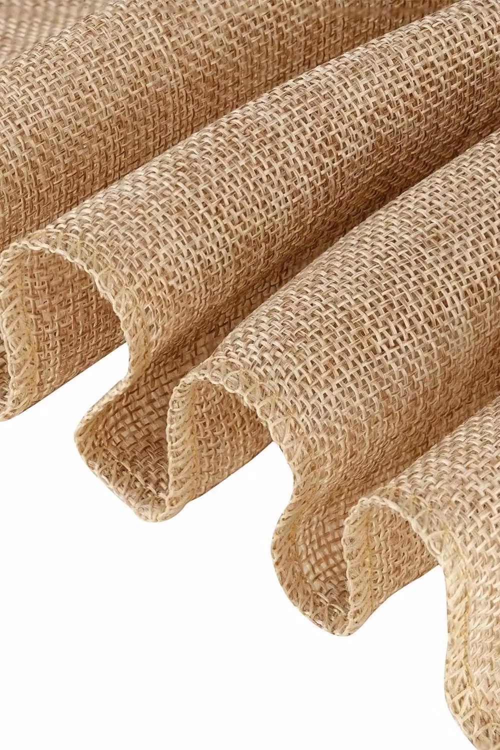 Neel Blue 10-Piece Brown Hessian Chair Sashes, W: 22 cm x L: 280 cm – 2