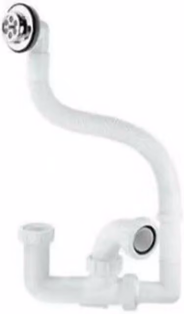 McAlpine CBATH2 Seal Bath Trap Waste and Overflow, Grey, 1 1/2 x 60mm