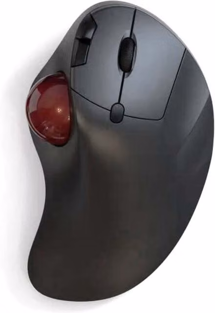 Accuratus TRACK 905 USB Wired Ergonomic Trackball Mouse, Black